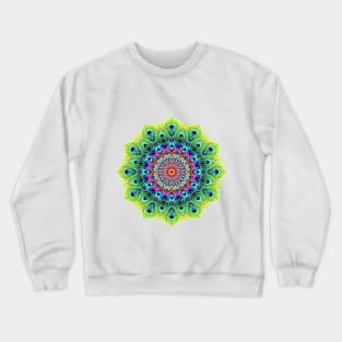 PEACOCK MANDALA Crewneck Sweatshirt